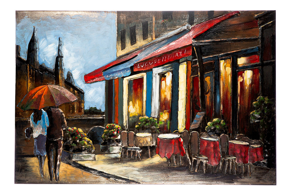 Picture rectangular "The café house"
