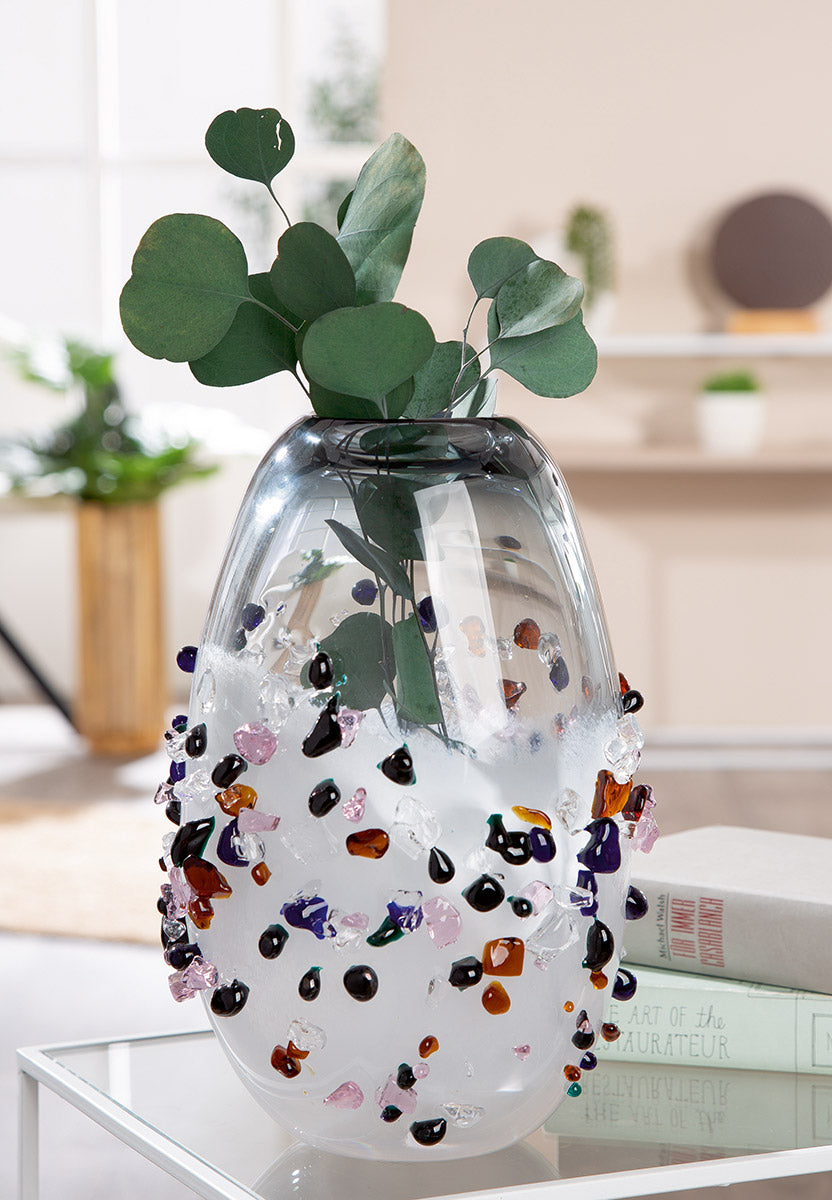 Vase, Glass, black
