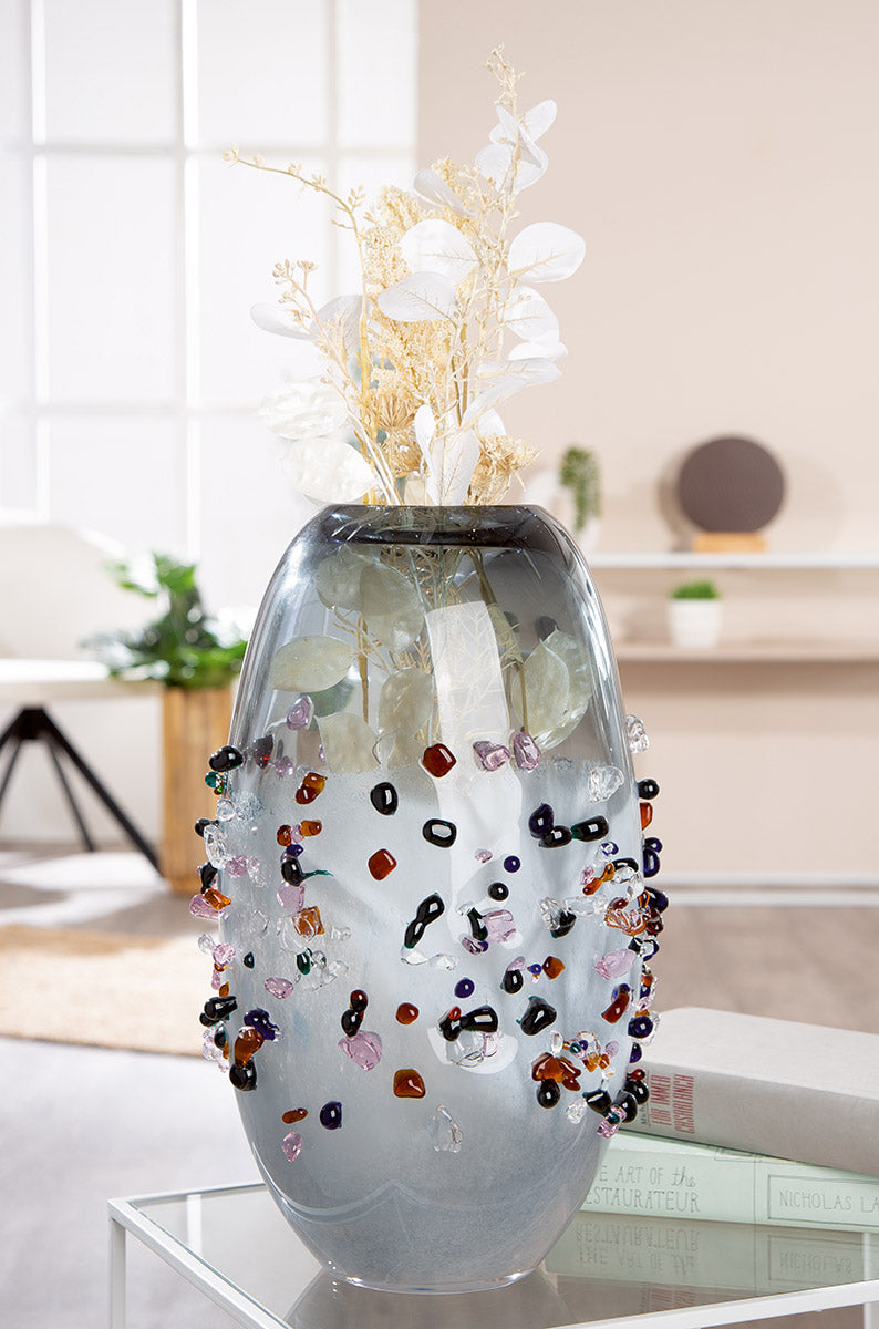 Vase, Glass, black