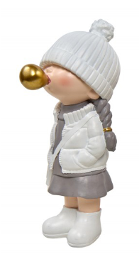 Girl Ballon gris/blanc