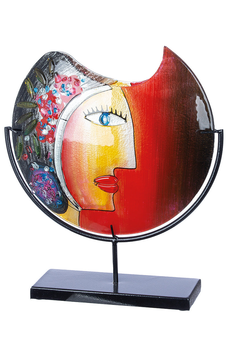 Face vase, round