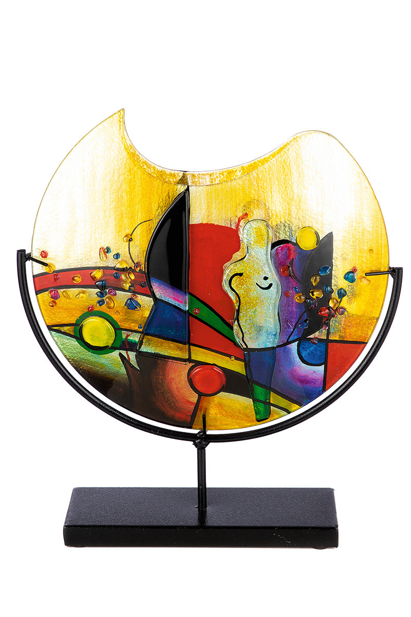 Vase, round,