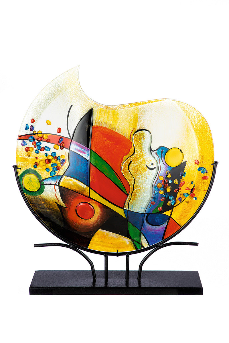 Vase, round,