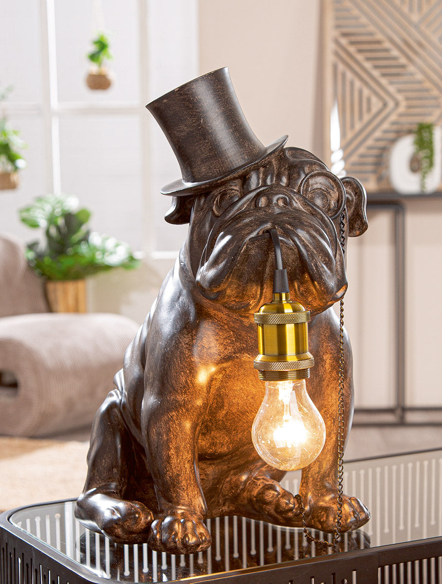 lamp, Pug, Top hat