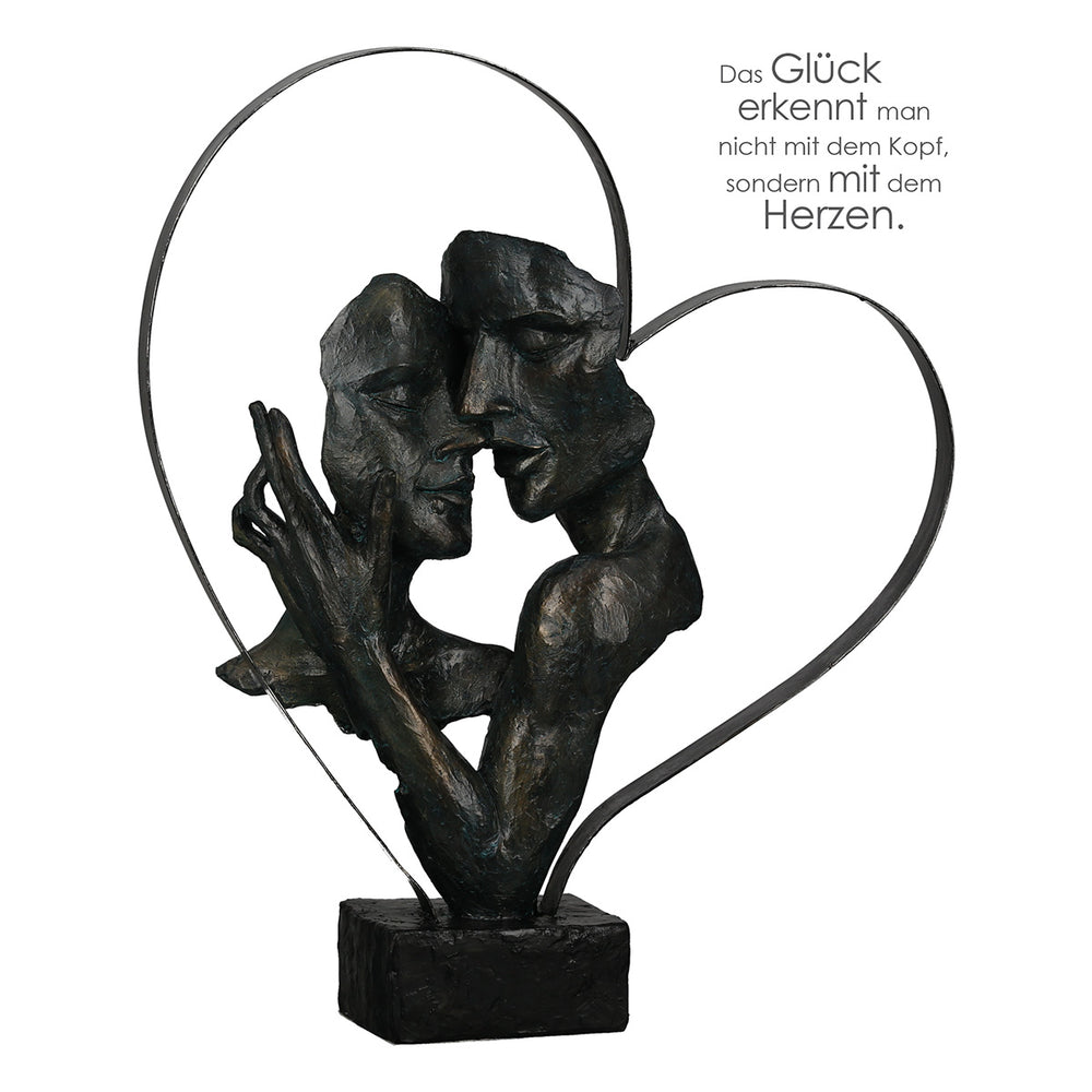 Sculpture, Heart, Couple
