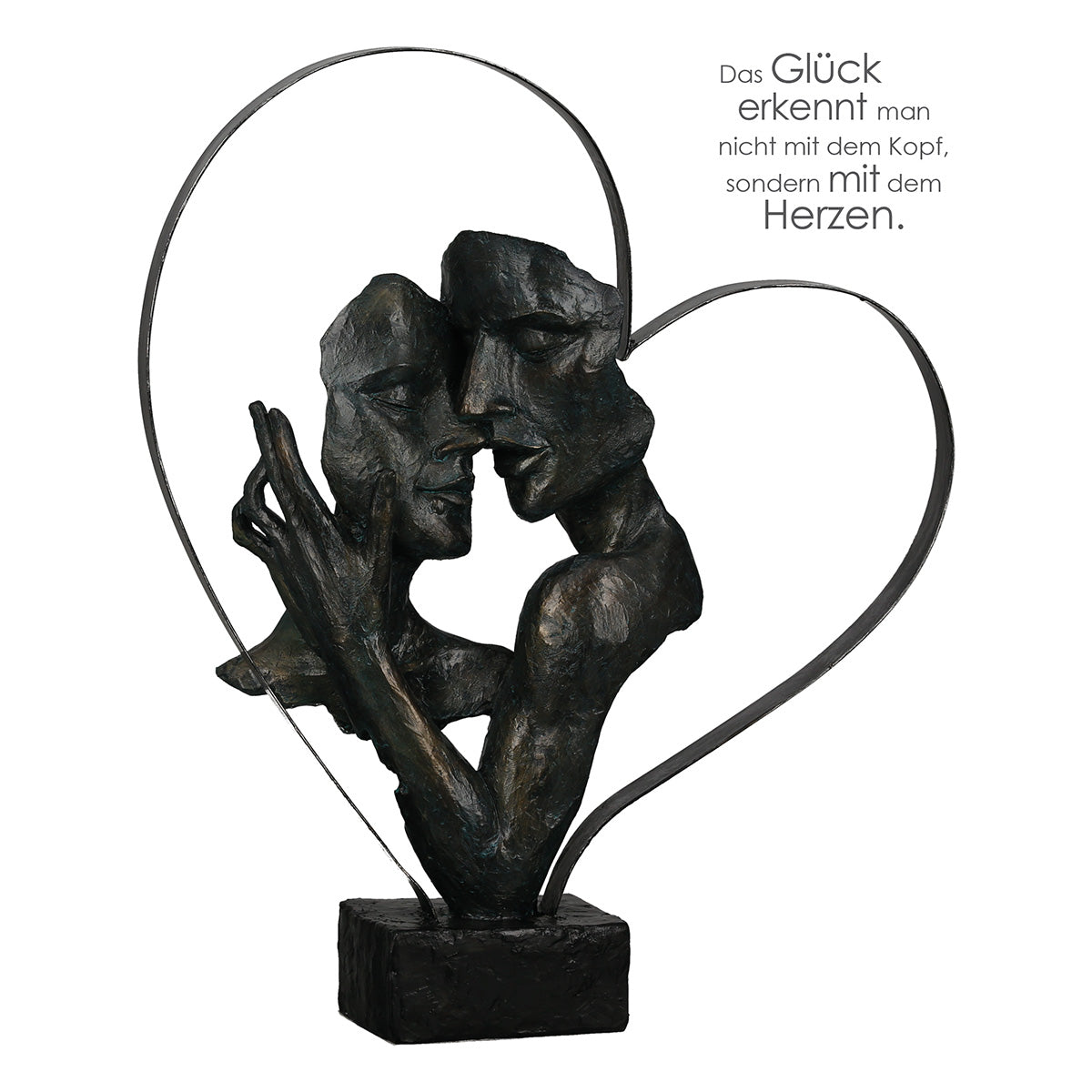Sculpture, Heart, Couple