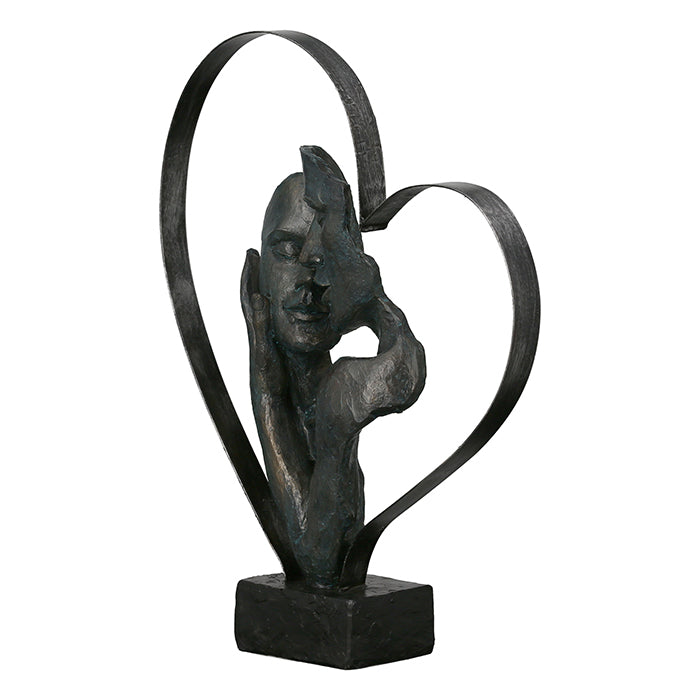 Sculpture, Heart, Couple