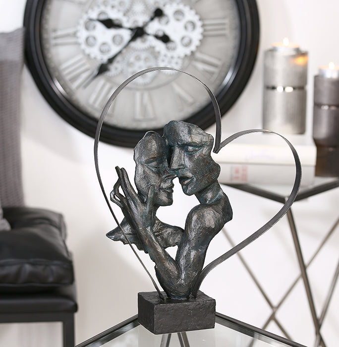 Sculpture, Heart, Couple