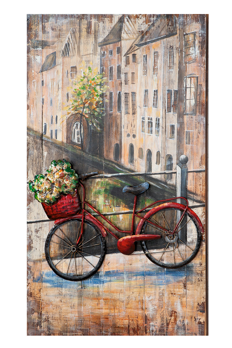 Picture rectangular "Flower bike"