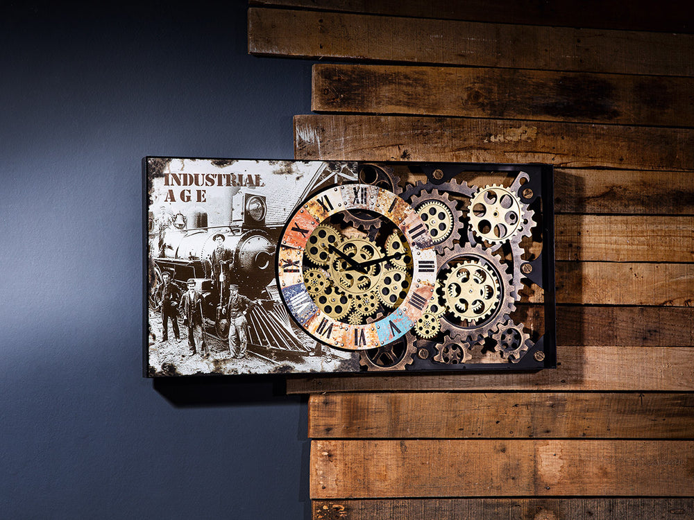 Clock rectangular "Industrial"