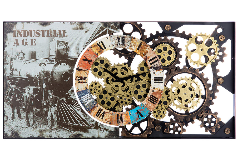 Clock rectangular "Industrial"