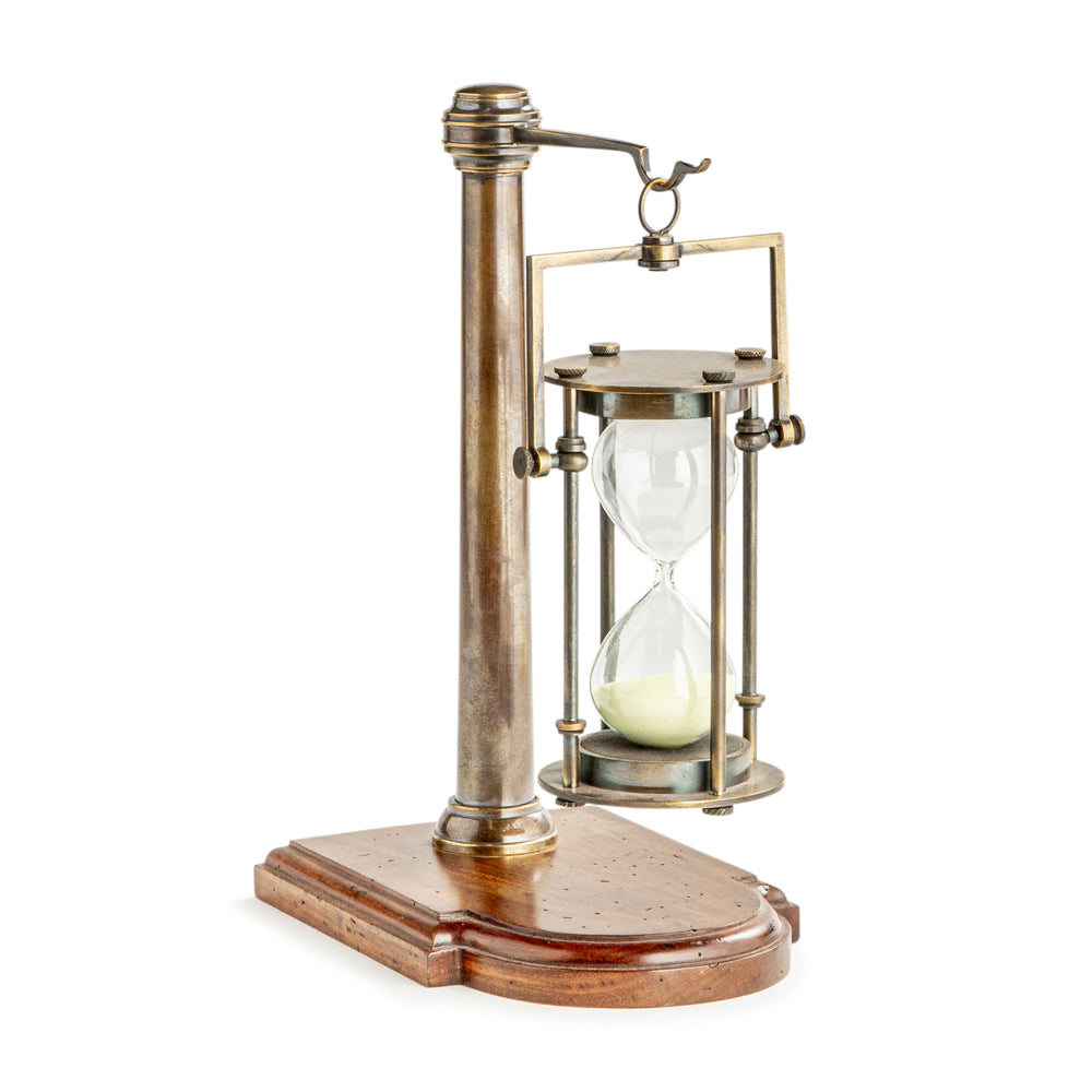 Bronzed 30 min Hourglass with Stand