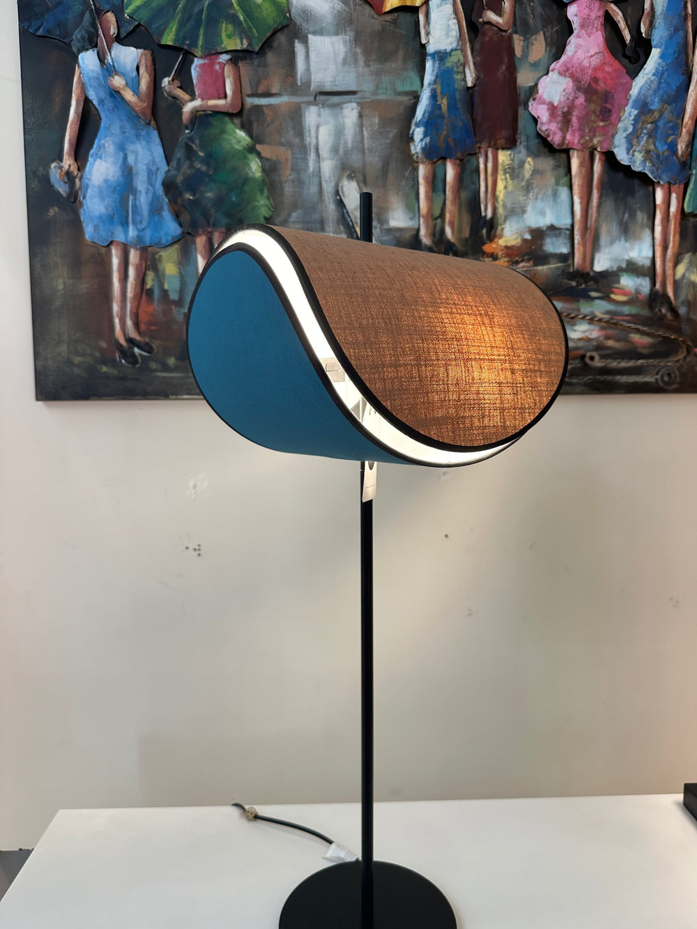 Amore Lamp - Chessnut & Blue